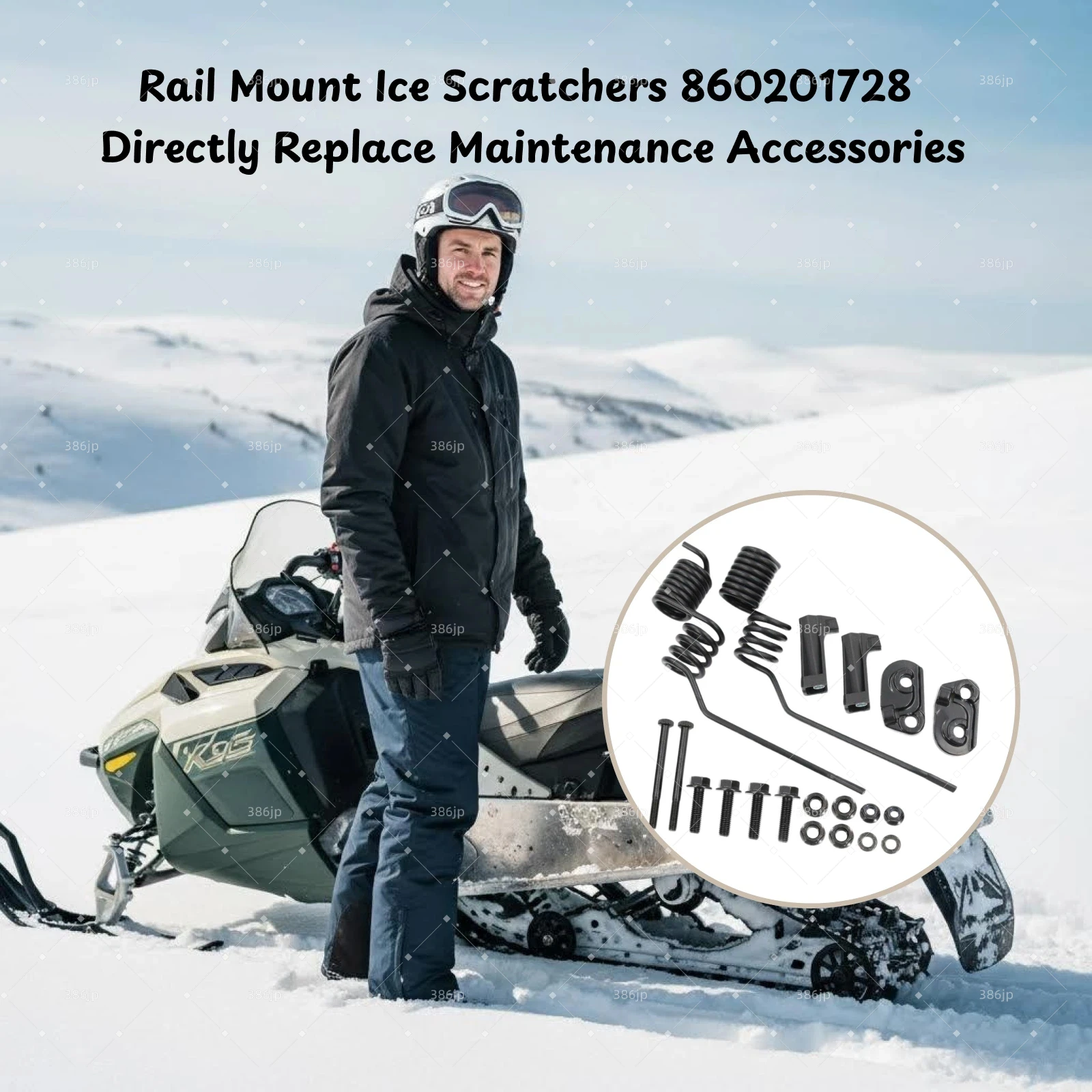 

Крепления на рельсовые направляющие с пружинным механизмом для очистки от снега, аксессуары для снегоходов, комплект для снегоходных гусениц, повышенная прочность, для BRP 600 800R 850, запасные части