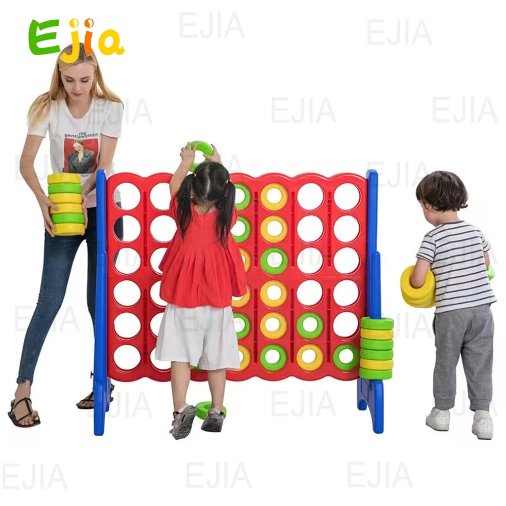 Giant Connect Four 4 Plastic Educational Four-in-a-row Outdoor Indoor Toys Giant 4 Jumbo 4 in a Row Connect Garow Game For Garde