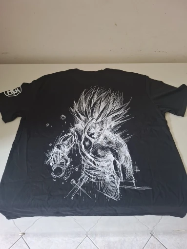 Super Saiyan Oversized Gym T‑Shirt – Anime Pump Cover for Lifters