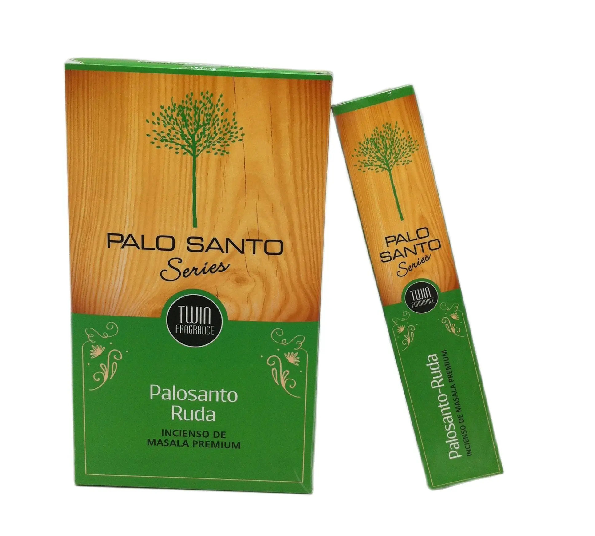 Frankincense of Palo santo ruda is served the same as seen in the photo a box of 12 boxes of 15 grams f