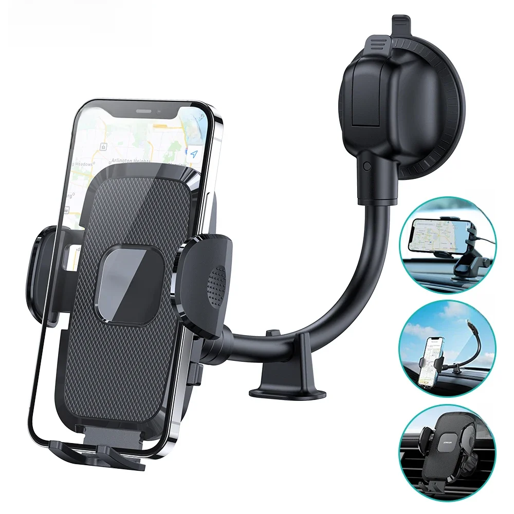 Joyroom suporte de telefone de carro portátil suporte de carro móvel de braço longo para carro de