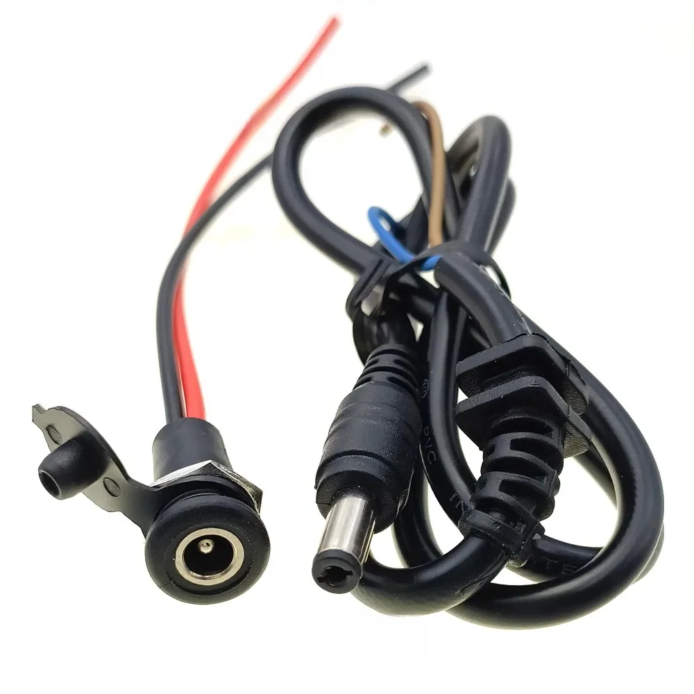 Elektrische Fiets Oplaadkop Lithiumbatterij Uitgangslijn 36V/48V Ronde Mannelijke en Vrouwelijke Basis Dc2.1 / 2.5 Oplader Stopcontact - afbeelding 2