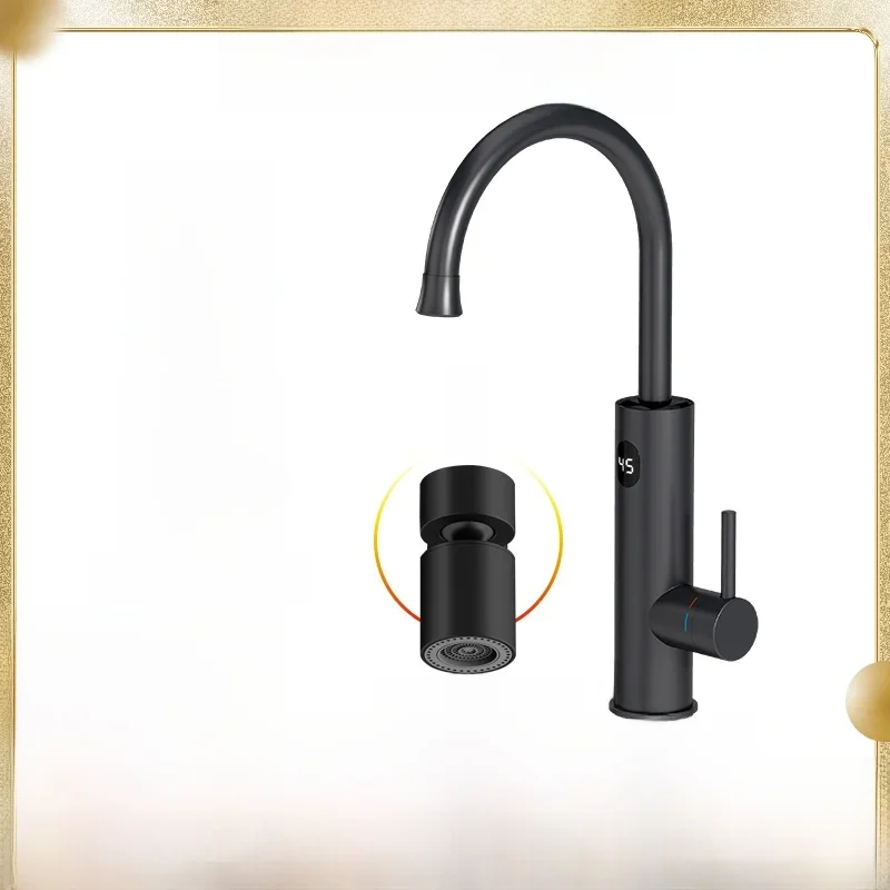 Briwellna Instant Hot Water Verwarmingskraan 220V Elektrische Kraan Met Universele Adapter Tuit RVS Verwarmingskraan - afbeelding 2