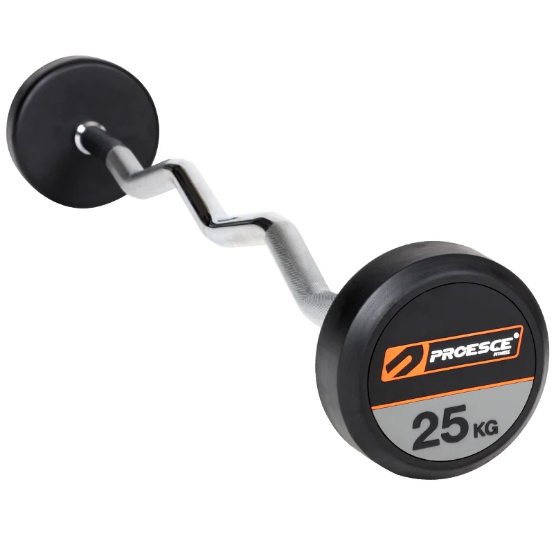 Frees Professional fixed curl bar 25kg weight home barbell