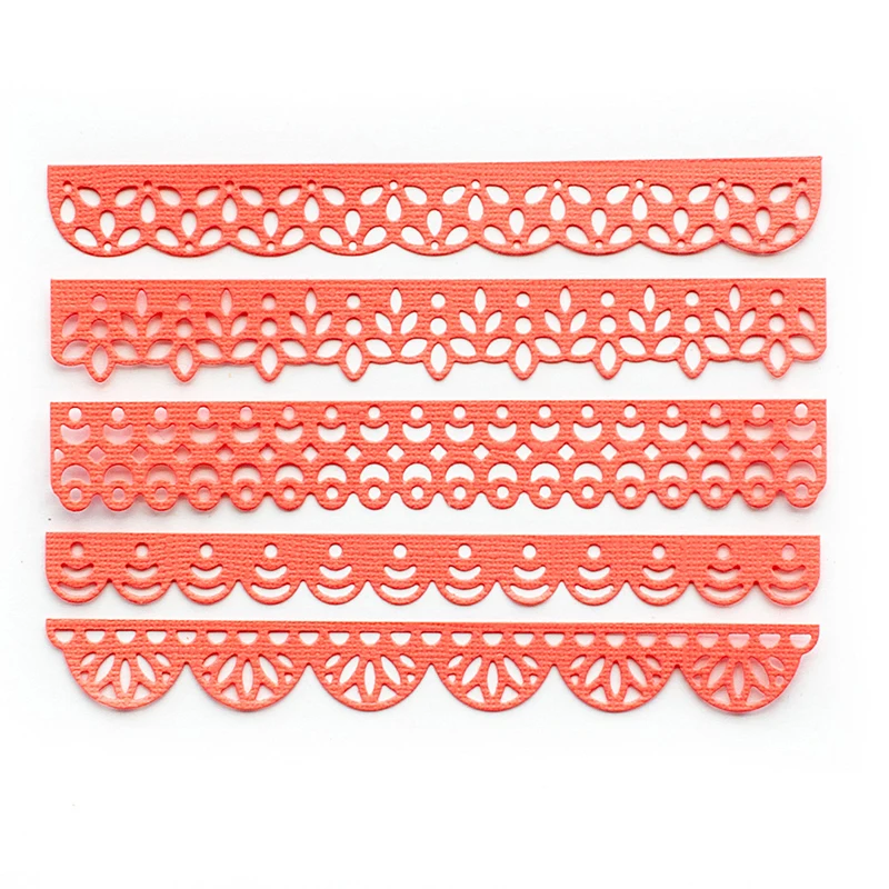 2022 AliliArts Metal Cutting Dies Lacey Edgers Set diy Scrapbooking Photo Album Decorative Embossing PaperCard Crafts Die