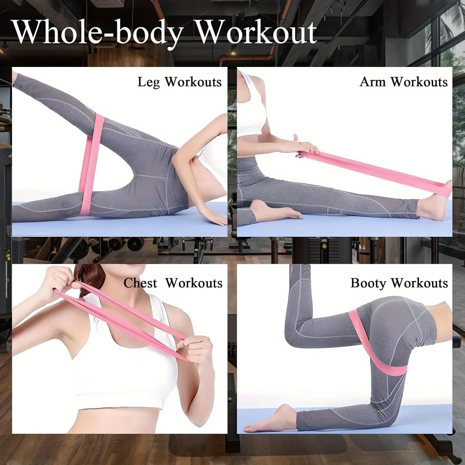 11 قطعة من نظام تنغيم الساق والورك في صالة الألعاب الرياضية المنزلية - مجموعة أربطة مقاومة ومدرب الكاحل/الفخذ مع مستويات توتر قابلة للتعديل