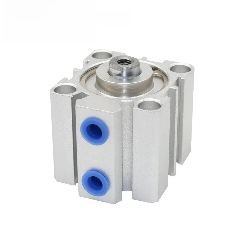 Cylindre pneumatique série SDA pneumatique Compact 16 20 25 32 alésage à 5 10 15 20 25 30 35 40 45 50mm course cylindres d'air minces compacts