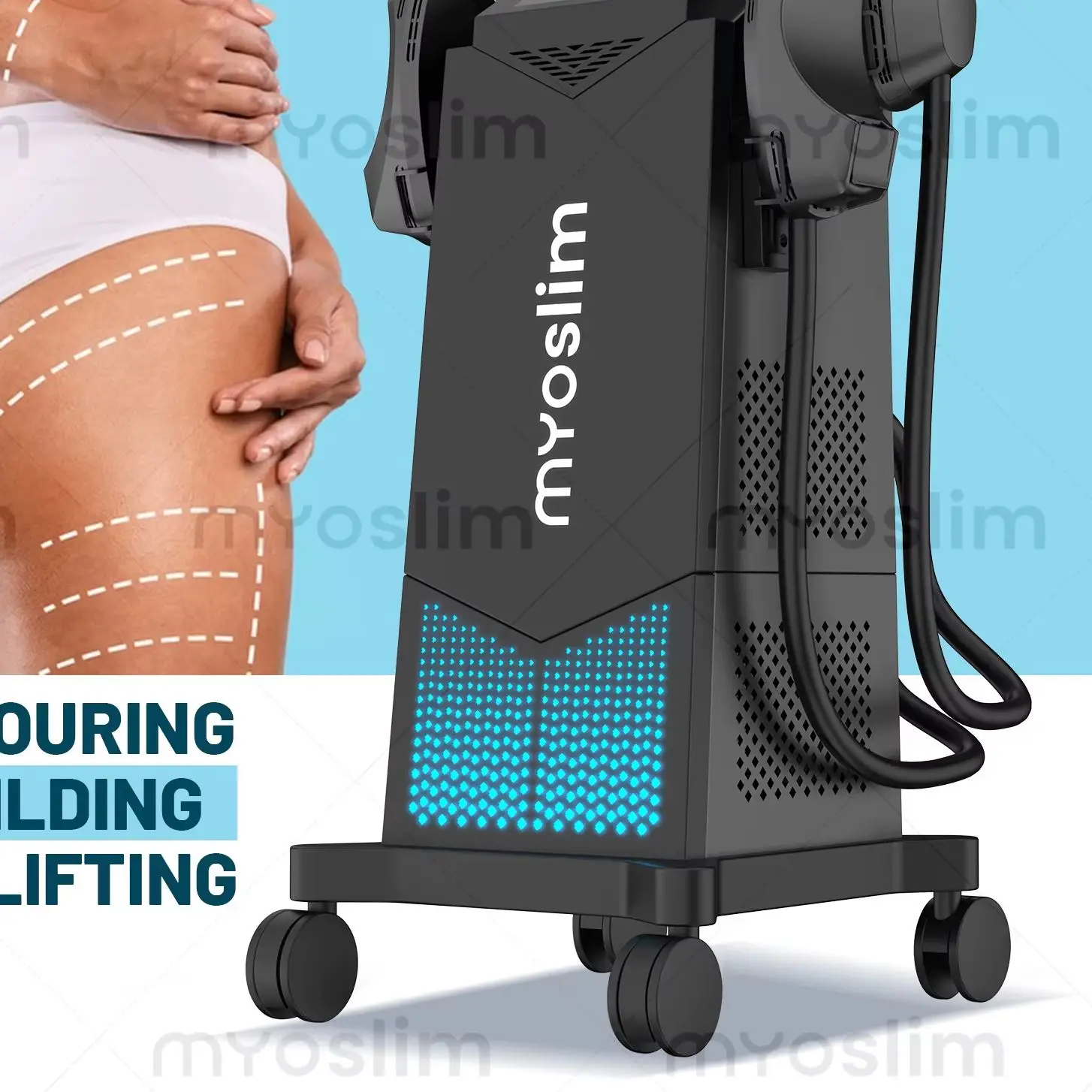 EMS Body Sculpting Machine MYOslim Rf Muscle Building Fat Burning Abdominal Sculpting 6500W Weight Lose Machine