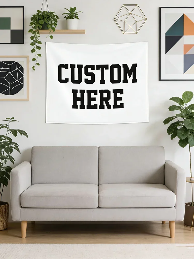 1 Customizable Photo Tapestry – Personalized Wall Hanging for Birthdays, Weddings, Halloween, Christmas, and Parties