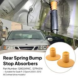 2Pcs Rear Spring Bump Stop Absorbers 12794314 for Saab 9-3 Sport Car 2003-2012 Wear Resistance Exquisite Workmanship