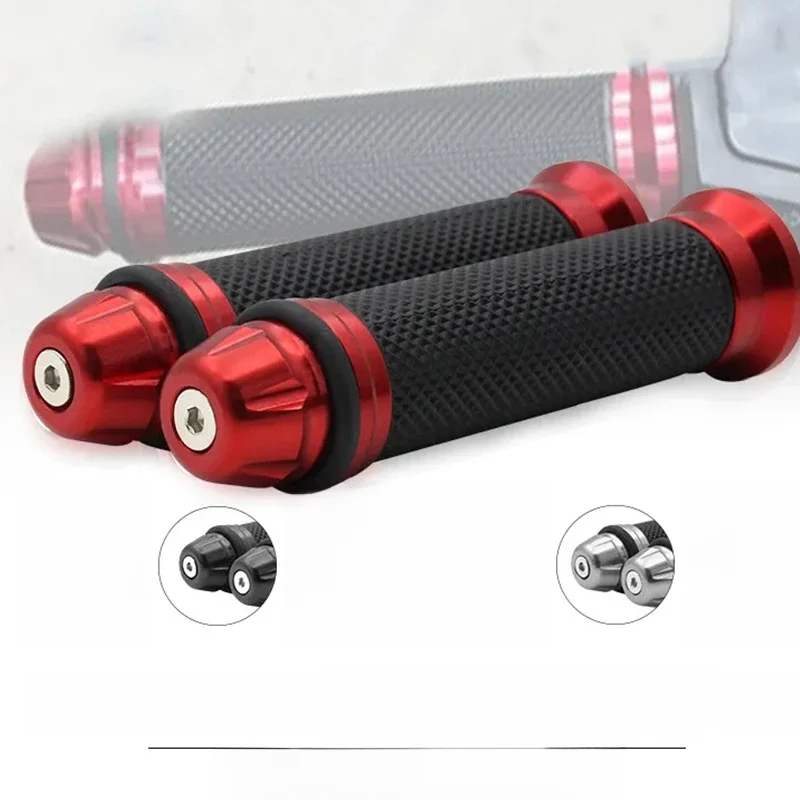 Poignées de Guidon Antidérapantes en Caoutchouc pour Moto, 1 Paire