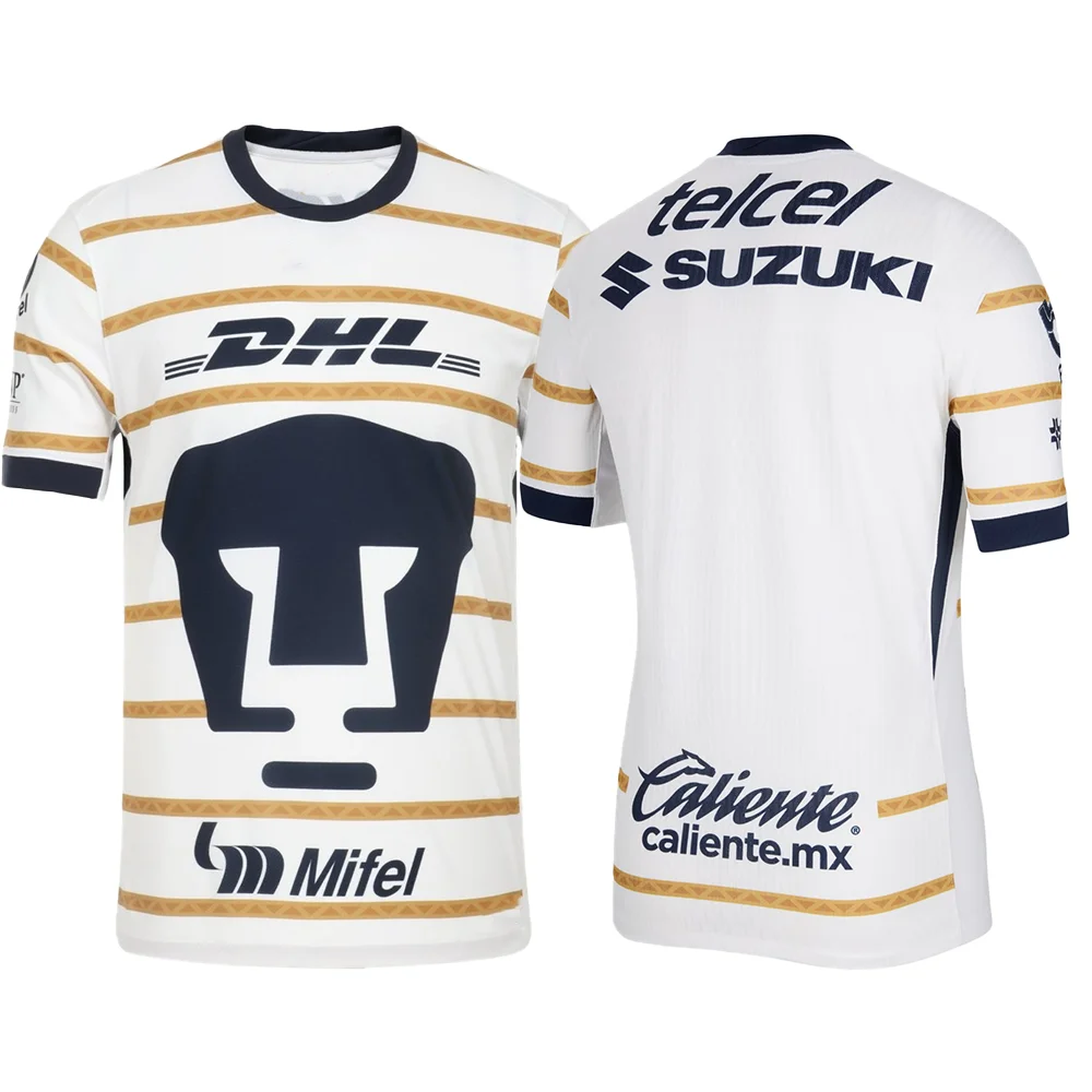 24/25 Maglie da allenamento per calcio messicano Maglie sportive Maglie indispensabili per i fan Pumas UNAM Maglie sportive stampate in 3D