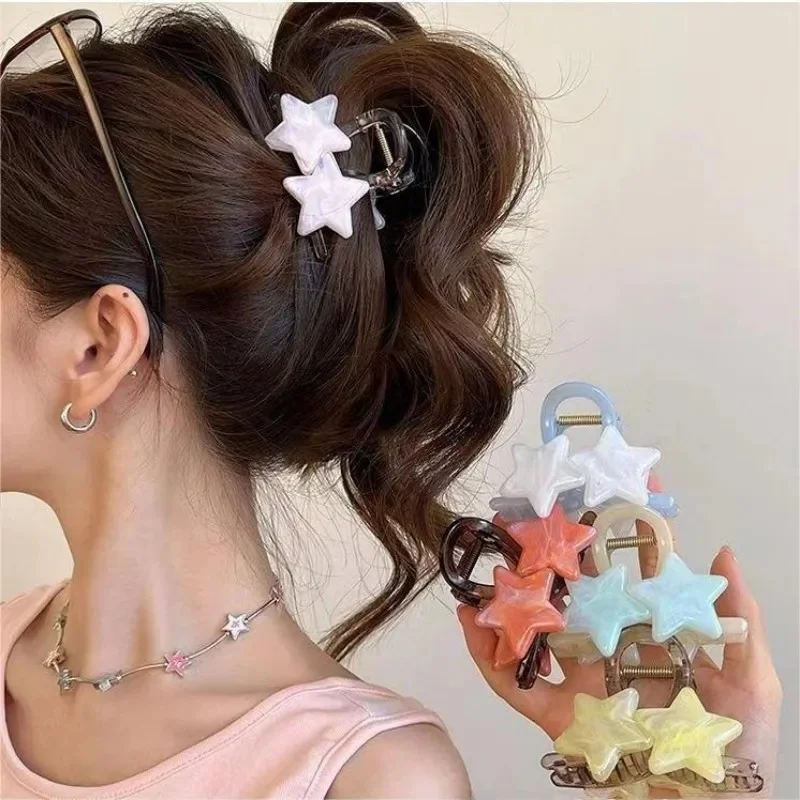 Pince étoile à cinq branches énergique et mignonne, accessoires pour cheveux haut de gamme pour femmes