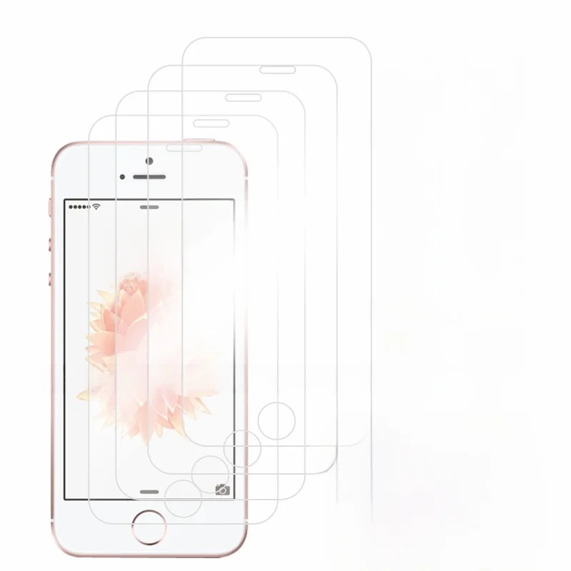 2/4 pièces protecteur d'écran pour iPhone SE 2016 verre trempé iPhone SE 2016 colle complète Film de téléphone verre d'écran pour iPhone SE 2016
