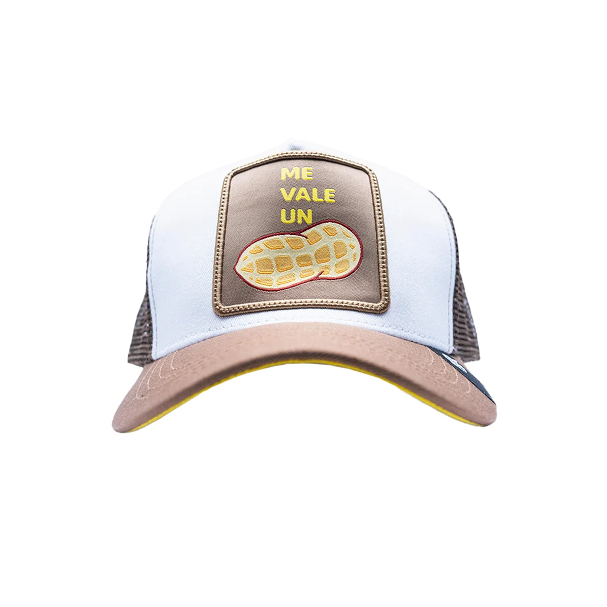 Gorra de béisbol curva con malla original Pook Frase Me Vale un Cacahuate