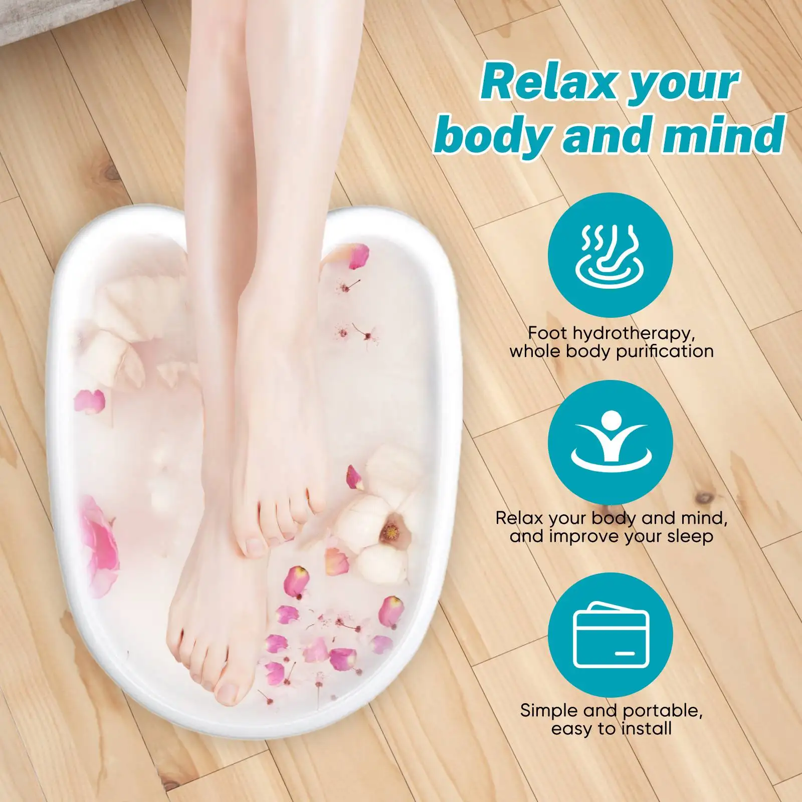 إزالة السموم أيون القدم آلة سبا حوض الاستحمام تنظيف تدليك صغير حوض استحمام القدم بالوعة العلاج مجلس جهاز صغير علاج القدم