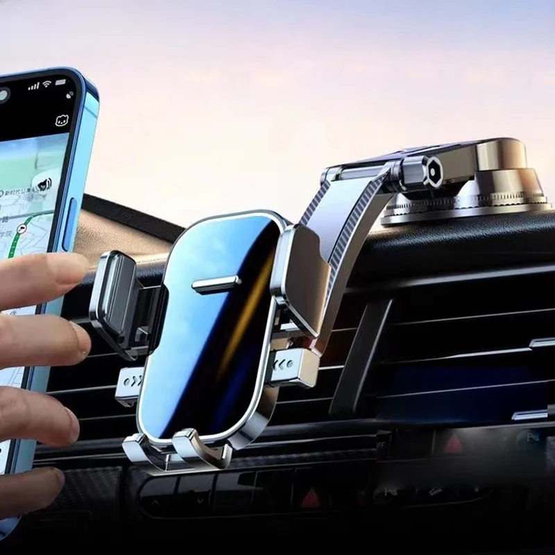 BLALION-Car Phone Holder Stand, Dashboard Mount, 360 ° Rotativo, Gravidade Smartphone Holder, Haste