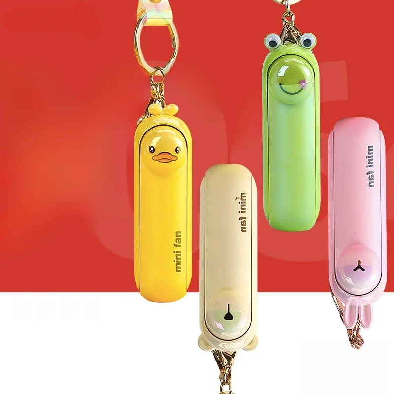 Śliczny mini wentylator Kipas Przenośny, składany ręcznie przy łóżku Biuro USB Ładowanie Bateria Stół Chłodzenie biurka — zdjęcie 2