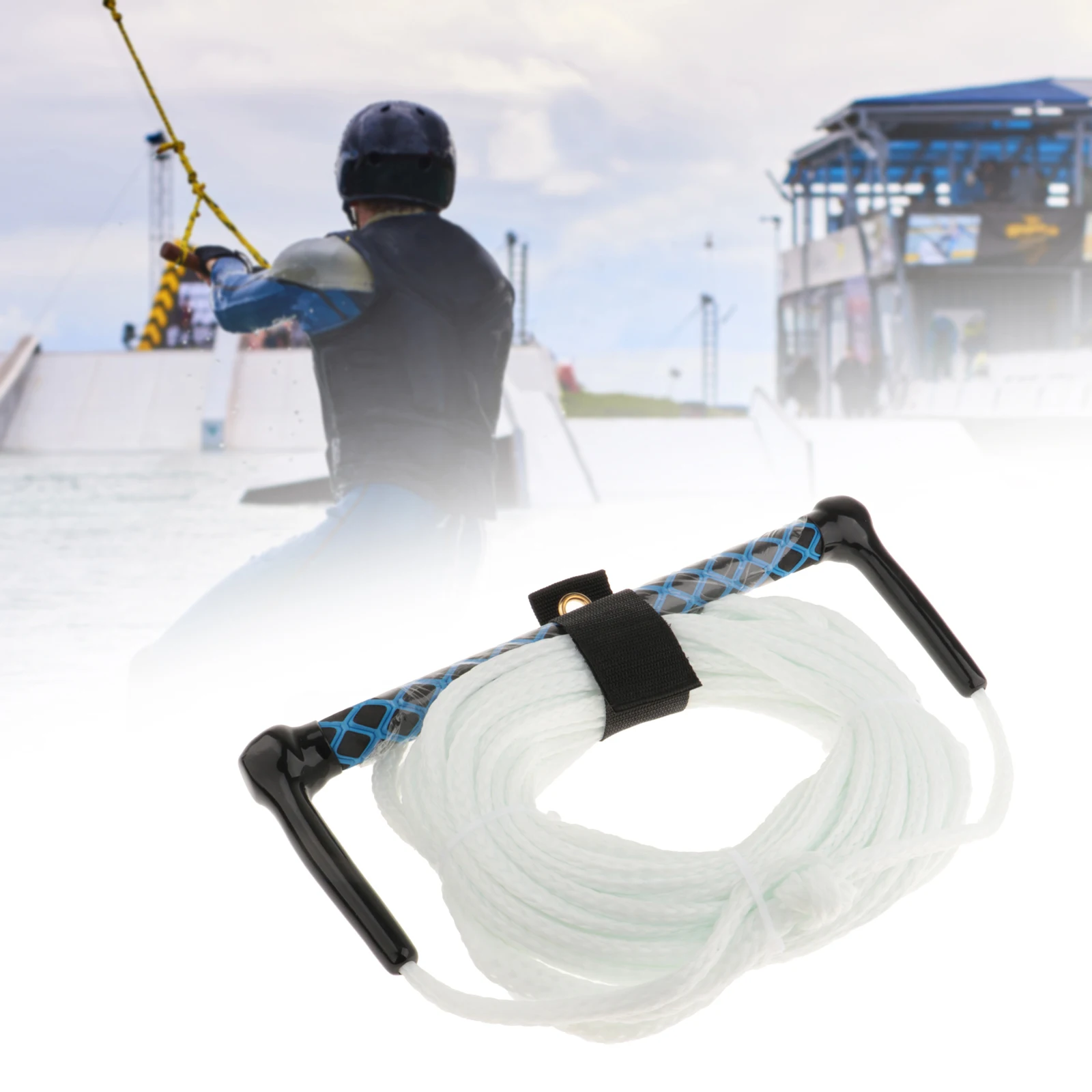 حبل تزلج على الماء من Wake Board متعدد الأغراض بطول 75 قدمًا، حبل للرياضات المائية، حبل مريح للرياضات المائية متعدد الوظائف #6