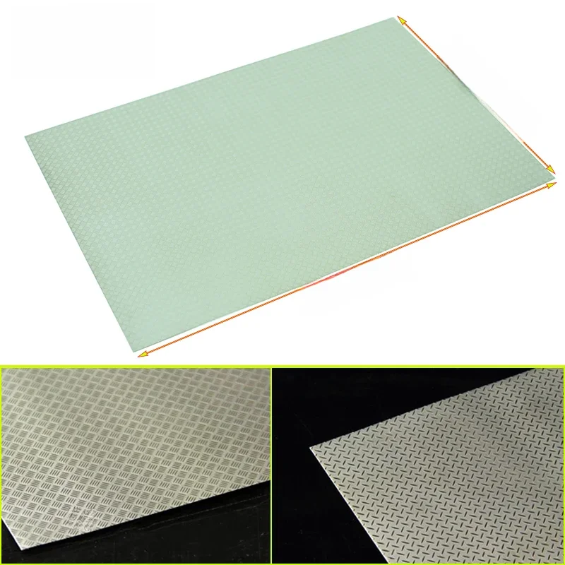 Plaque antidérapante en métal, bricolage, pour chenille 1/10 RC 1/14 Tamiya camion remorque benne Scania Actros MAN Volvo Traxxas TRX4 TRX6 SCX10 90046