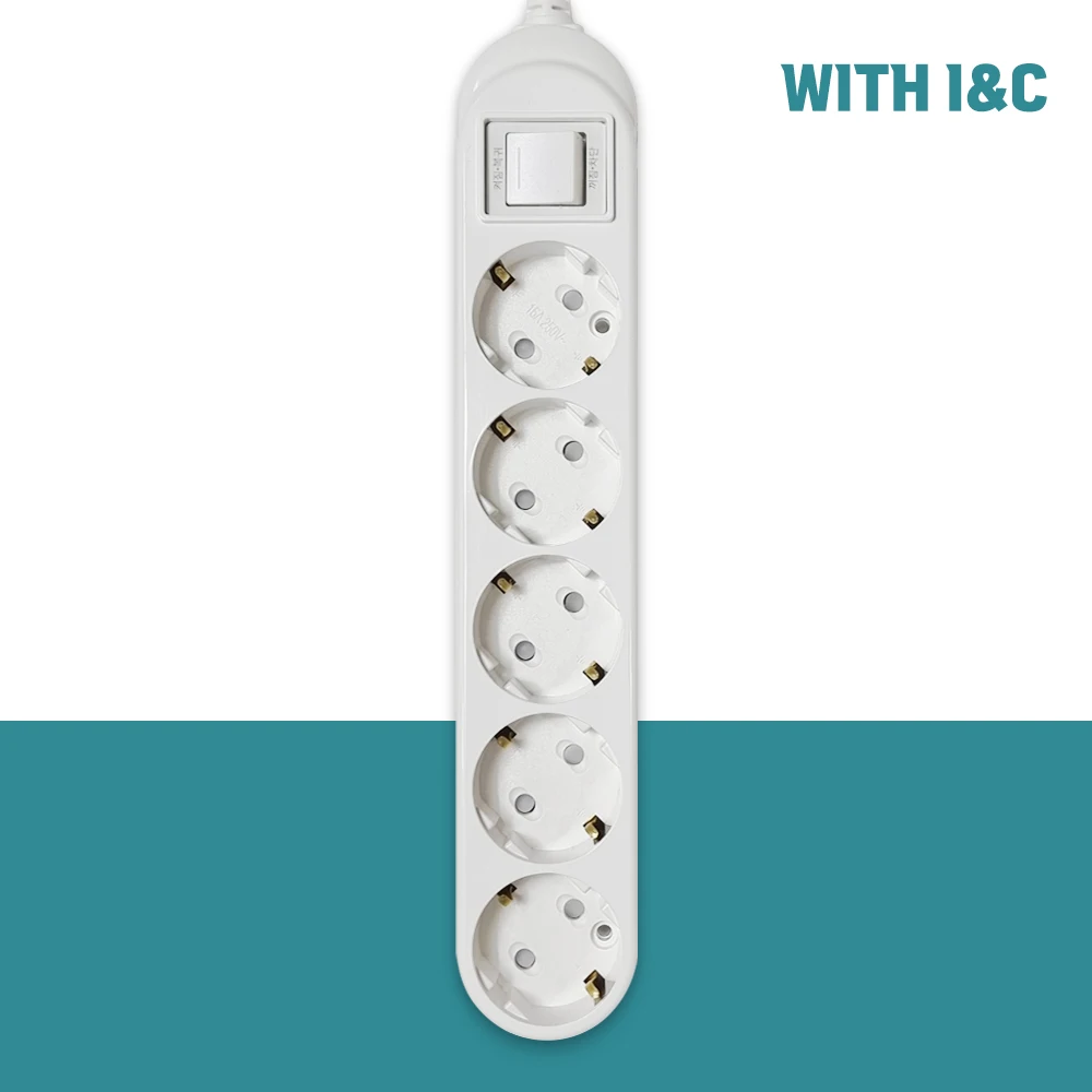 With I & C main switch multi tap 5 pieces 5 pieces 5m + safety cover