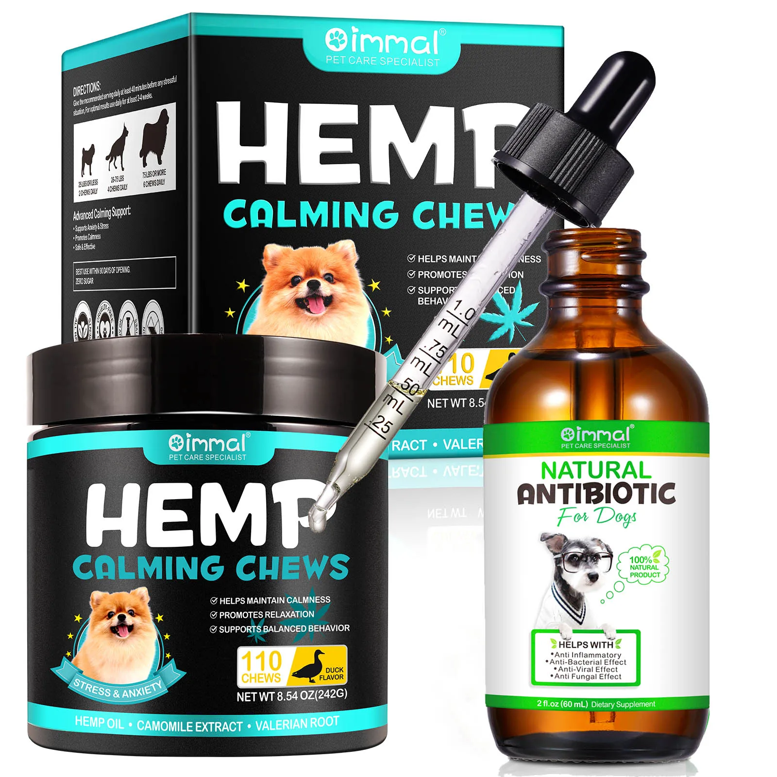 Natural Antibiotics for Dogs Support Allergy Relief Itch Relief with Multivitamin Help Anti Inflammatory Bacterial Viral Fungal