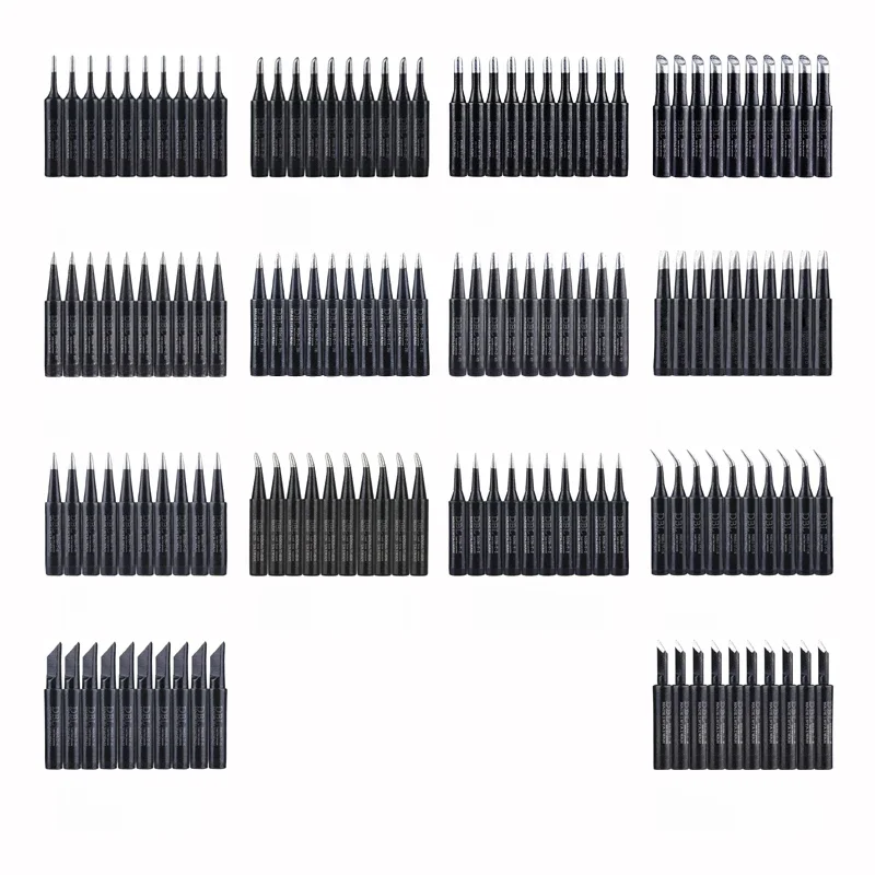 10 sztuk/partia bezołowiowa grot lutownicy 900M-T-K/SK/I/IS/B/1C/2C/3C/4C/0.8D/1.2D/1.6D/2.4D/3.2D/SB dla stacji lutowniczej 936 937 — zdjęcie 2