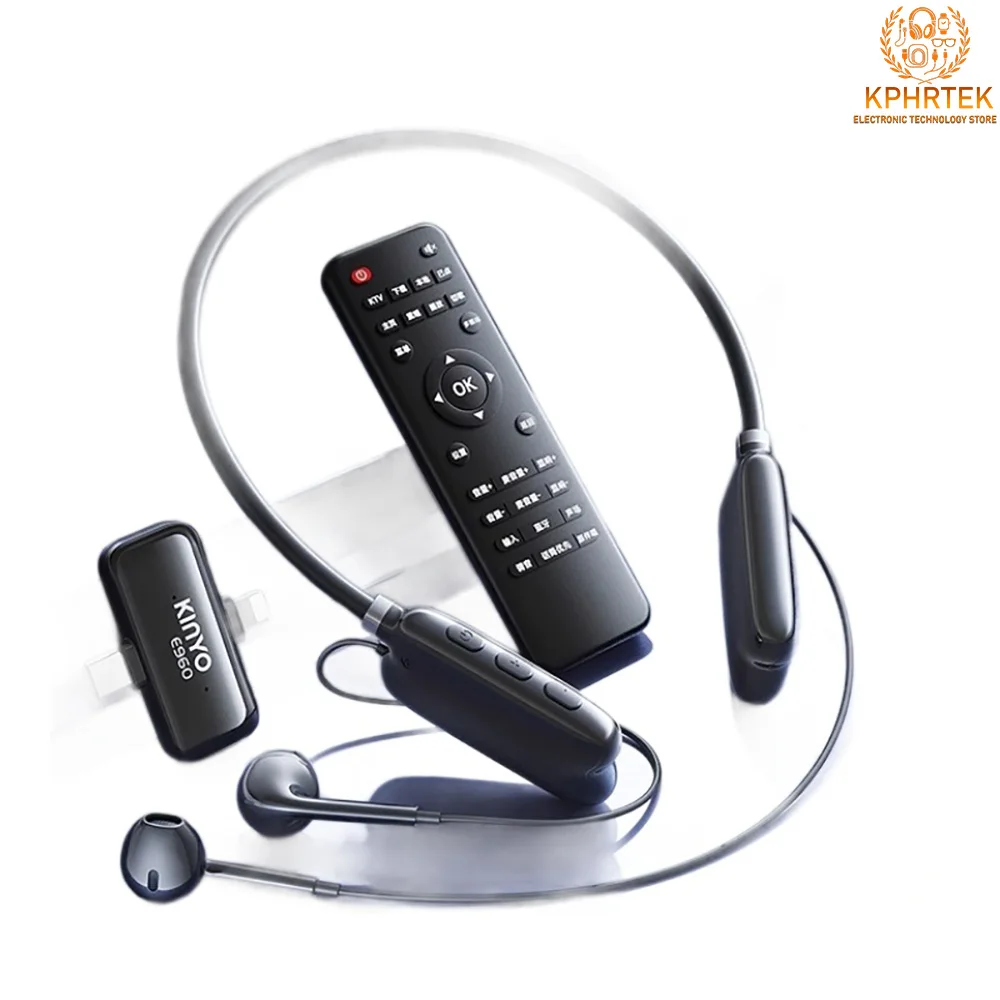 E960 New mobile phone wireless live sound card headset all-in-one full set of outdoor walking broadcast Bluetooth singing karaok