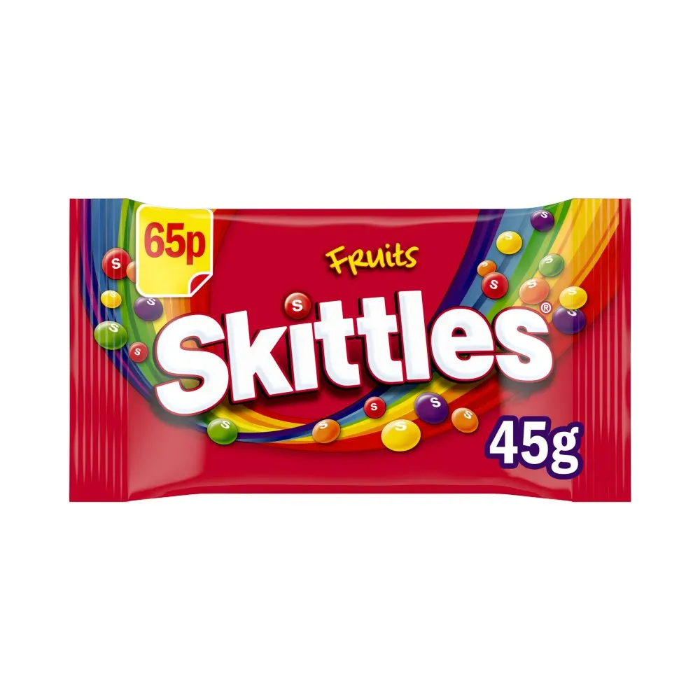 Skittles Chewy Sweets Bag Fruit Flavoured Pack of 36 x 25g