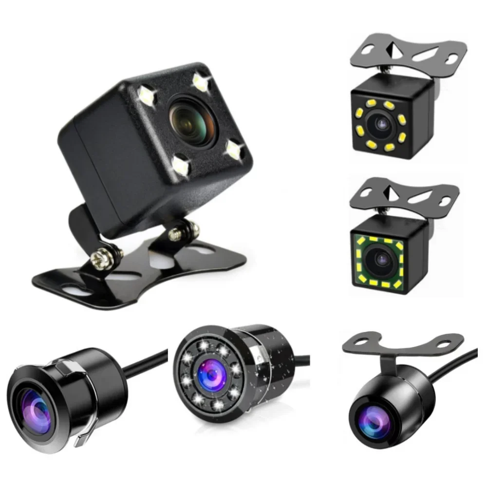 Caméra de recul pour voiture, vidéo HD 170 degrés, Vision nocturne, caméra de recul pour stationnement automatique, CCD, LED étanche, moniteur de sauvegarde automatique