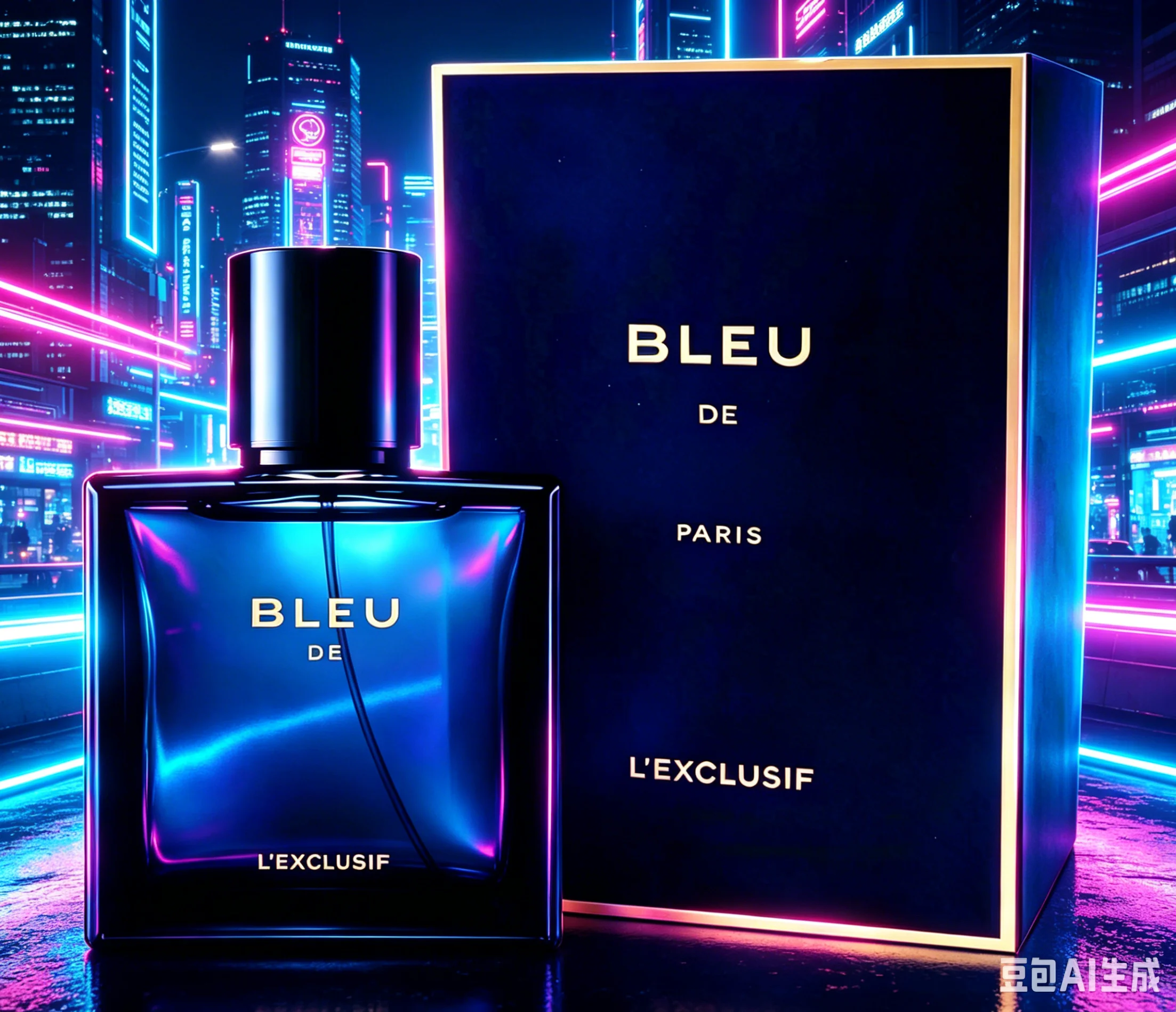 

Bleu L'Exclusif Eau de Parfum for Men 100ml Long Lasting Woody Aromatic Cologne Fresh Citrus Amber Fragrance Luxury Dark Blue Bottle with Gift Box for Business Daily Date