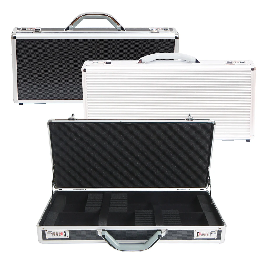 ADD043-SILVER-MEDIUM  52x23.5x8.5cm Knife Case Cooking Bag Knife Storage Cookware Knife Storage Bag Aluminum Knife Case