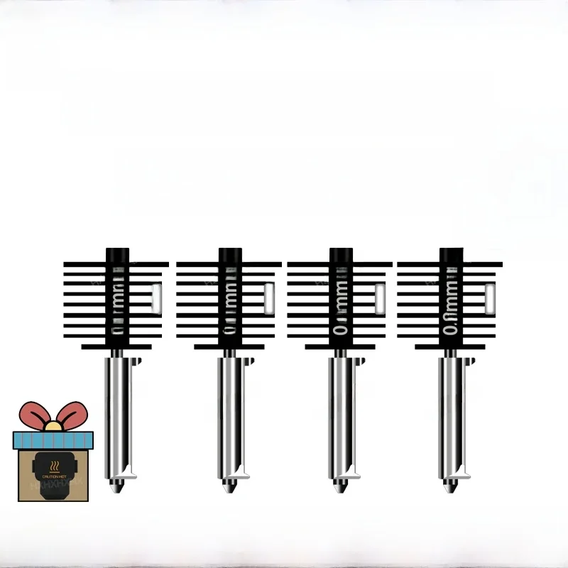 Pour Bambu Lab A1 mini Kit Hotend avec buse en acier trempé 0.2/0.4/0.6/0.8mm pour laboratoire A1 remplacer Kit Hotend pour kit Bambu Hotend