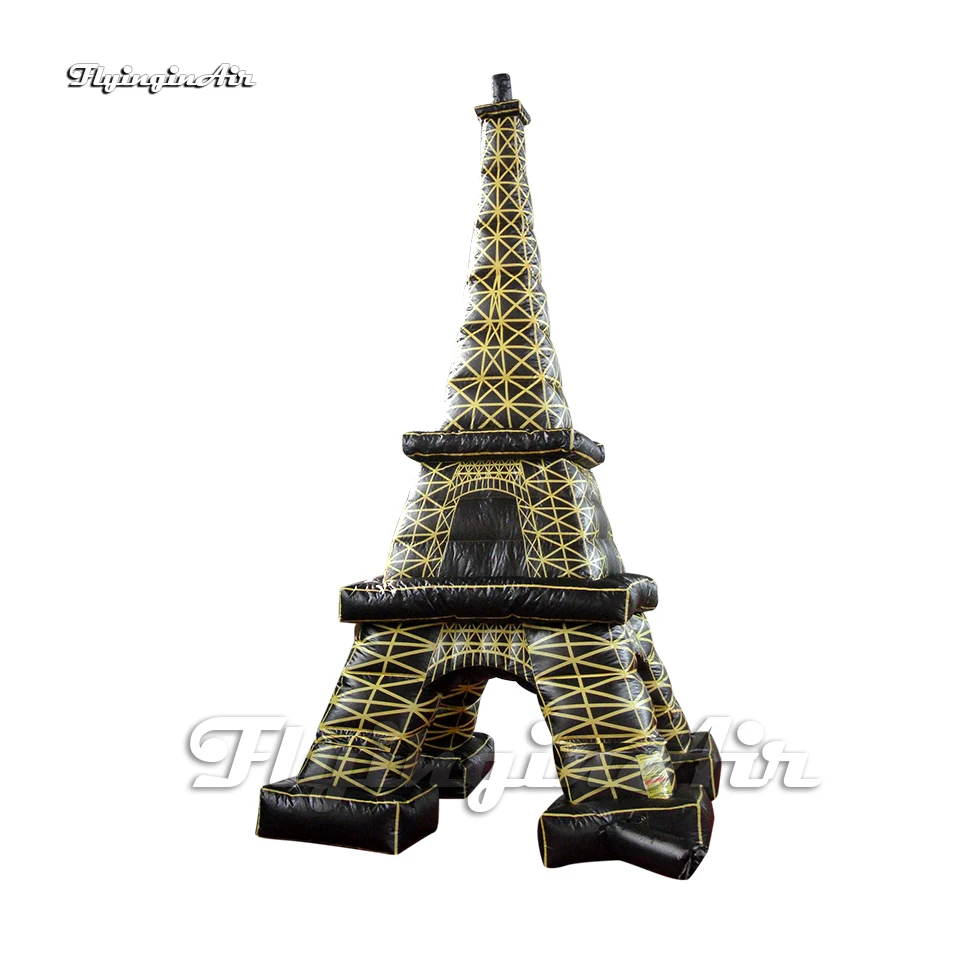 Outdoor Large Inflatable Eiffel Tower Artistic Building Replica 5m Air Blow Up Architecture For Park Event