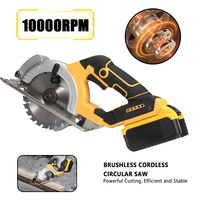 5 Inch Brushless Electric Circular Saw Lithium Battery Powered Handheld Saw Power Tools For Dewalt Battery