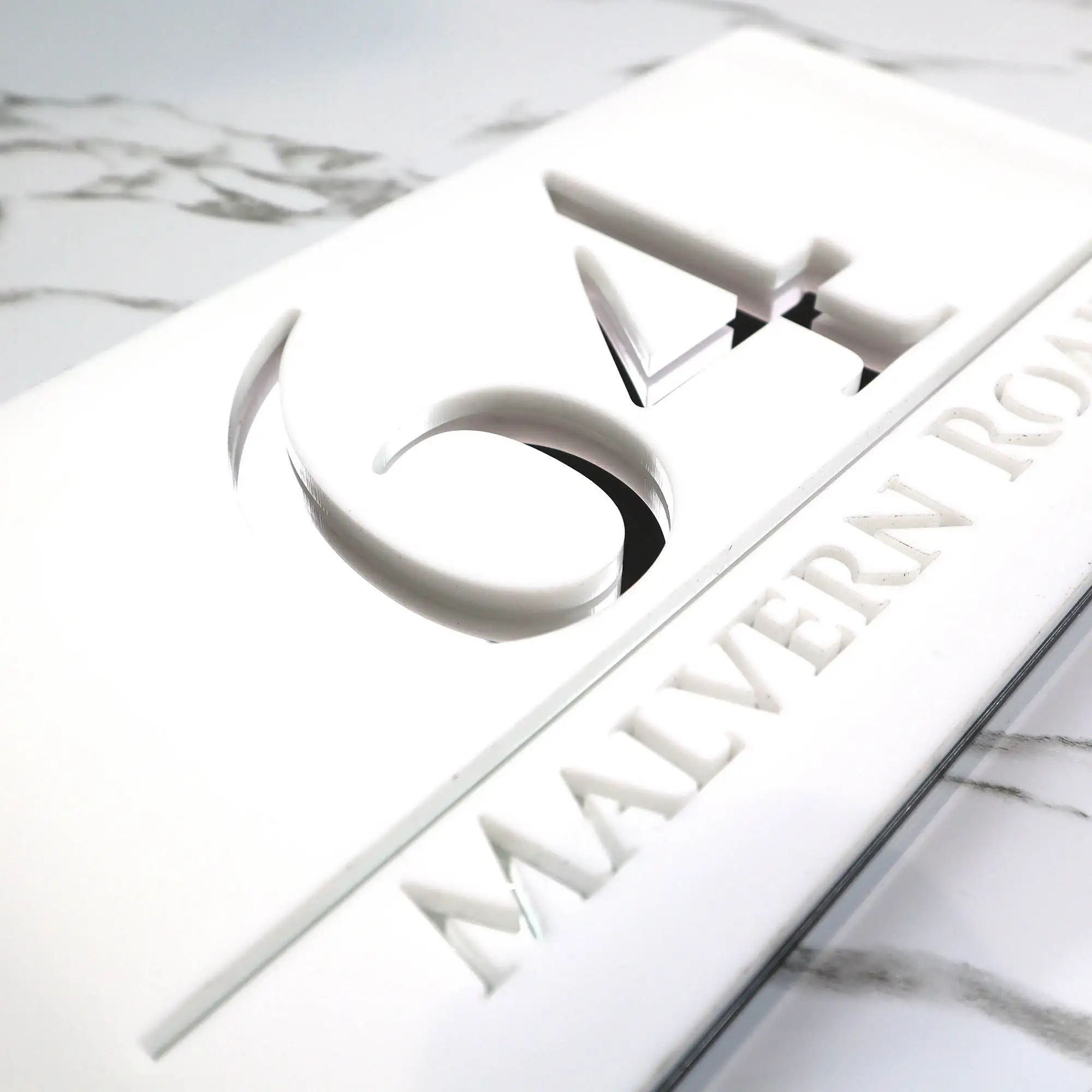 Modern House Sign Floating House Number Sign Custom Matt Acrylic House Numbers Bespoke House Address Numbers Plaque