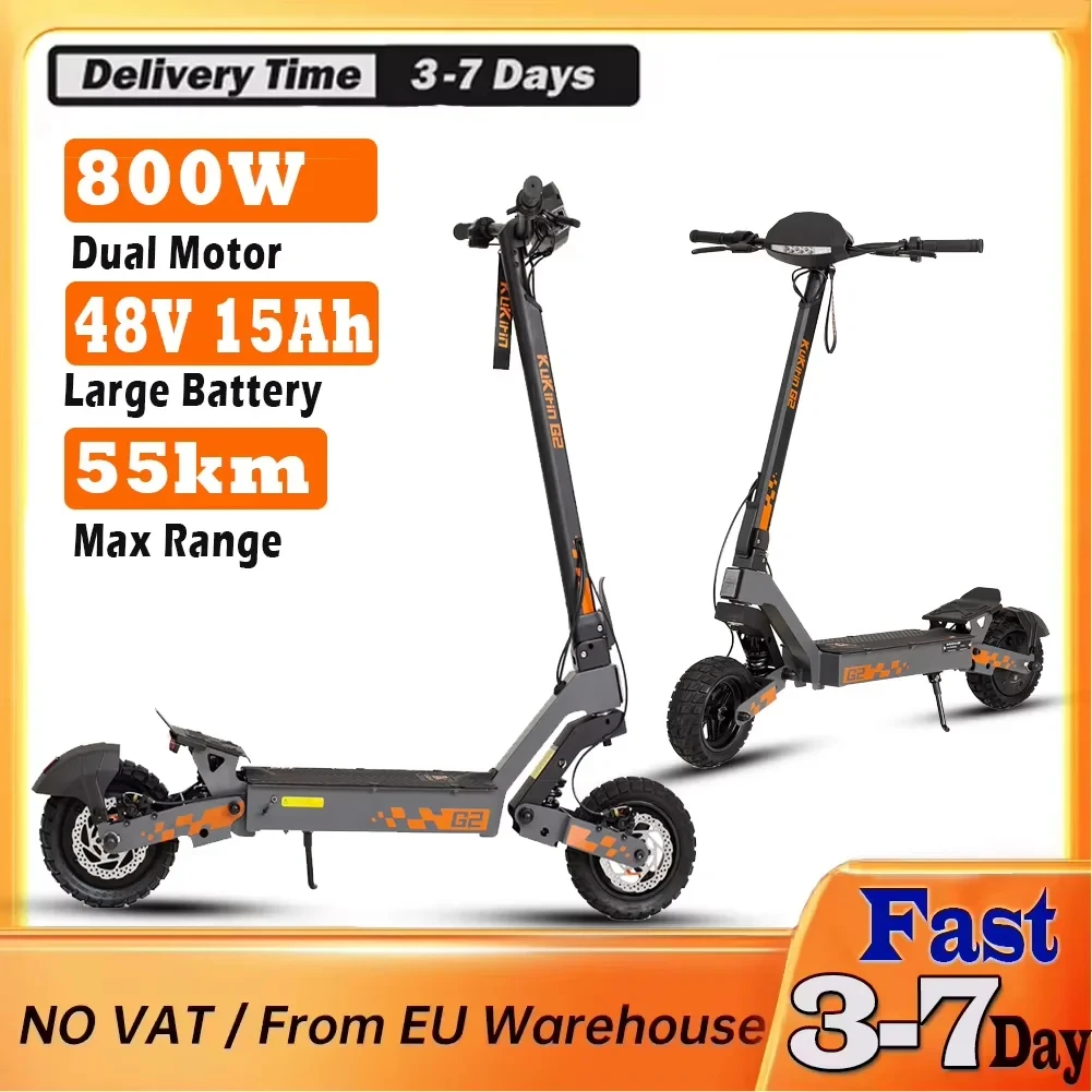 Scooter elettrico KuKirin G2 800W 10 Scooter pieghevole 15Ah Max 45 KM/H Scooter economico Skateboard elettrico per tutti i terreni
