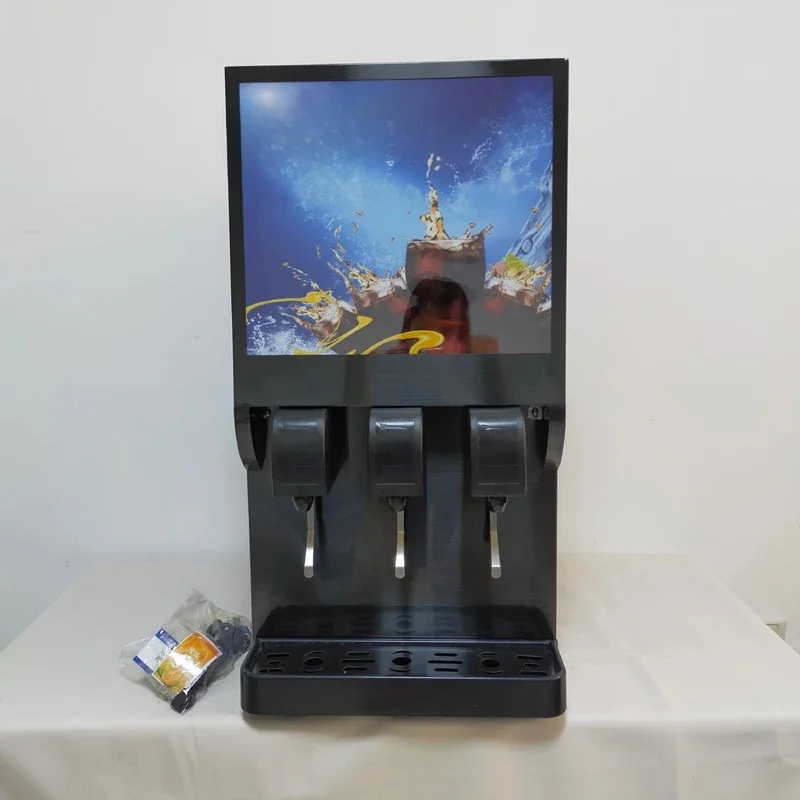 Restaurant Commercial Coke Beverage Dispenser Iced Coke Machine 3 Flavors Beverage Machine Cola Dispenser