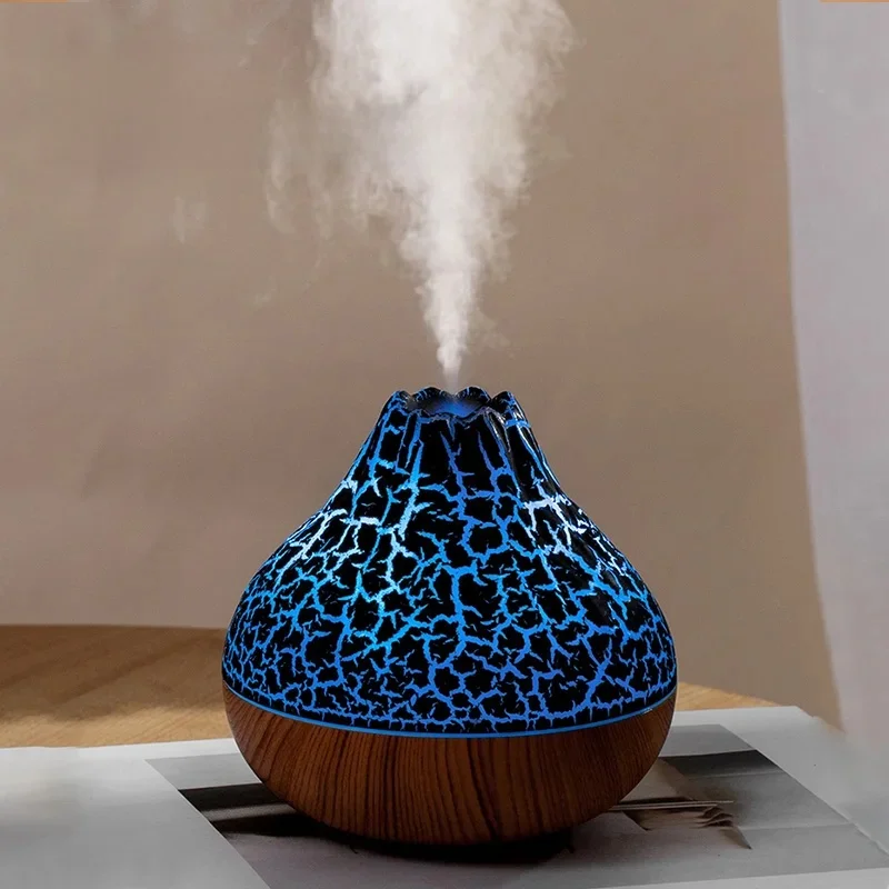 Volcano nawilżacz powietrza 300ml pulpit USB dyfuzor mgły wodnej oczyszczacz odświeżacz powietrza nebulizator z kolorową nocną lampką otoczenia — zdjęcie 2