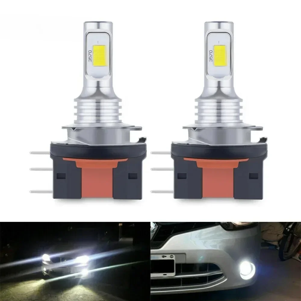 Farol de lâmpada LED para carro, luz de nevoeiro, High Beam, Day Driving, Running Light, Auto