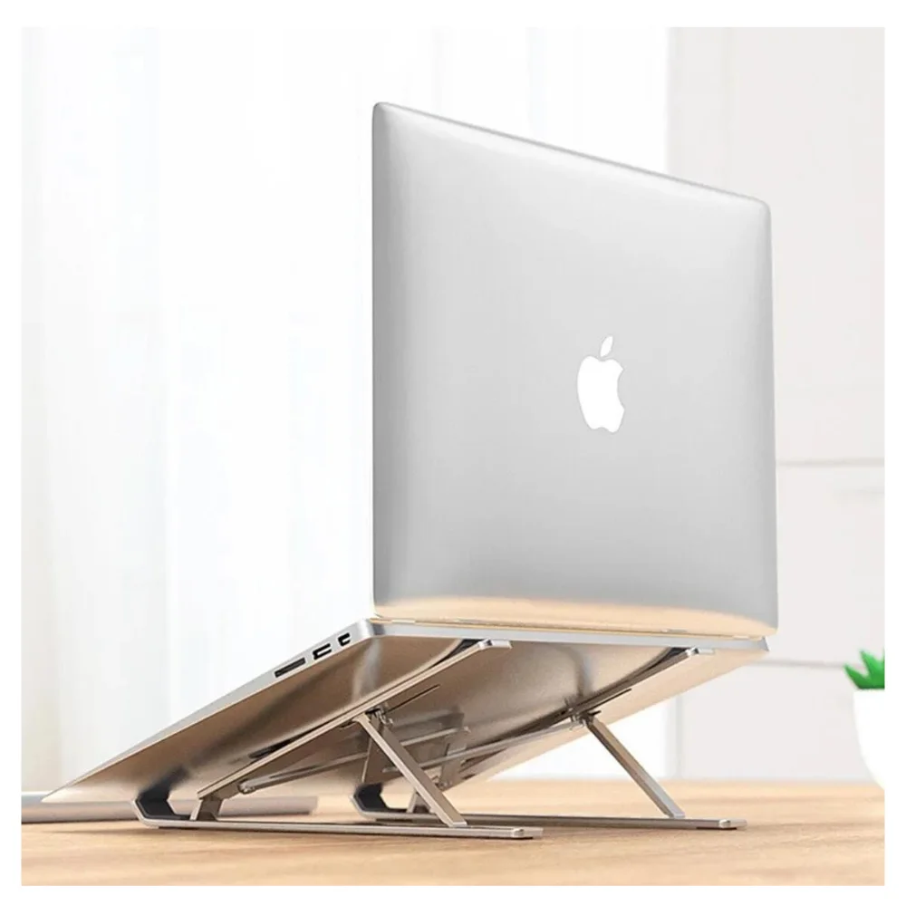 Aluminum Adjustable Laptop Macbook Notebook Riser Holder New Generation Foldable Home Office Use Functional Stylish Design Moder