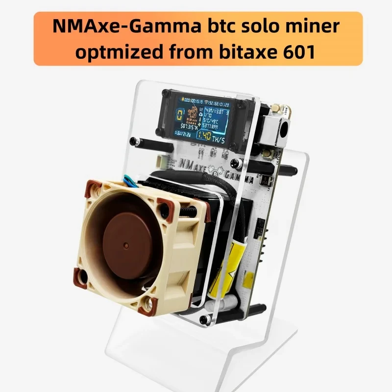 NMAxe Gamma optimized Bitaxe 601 gamma NMMiner Official BM1370 ASIC BTC Solo Lottery Miner 1.2TH/s Open-source quite Home Using