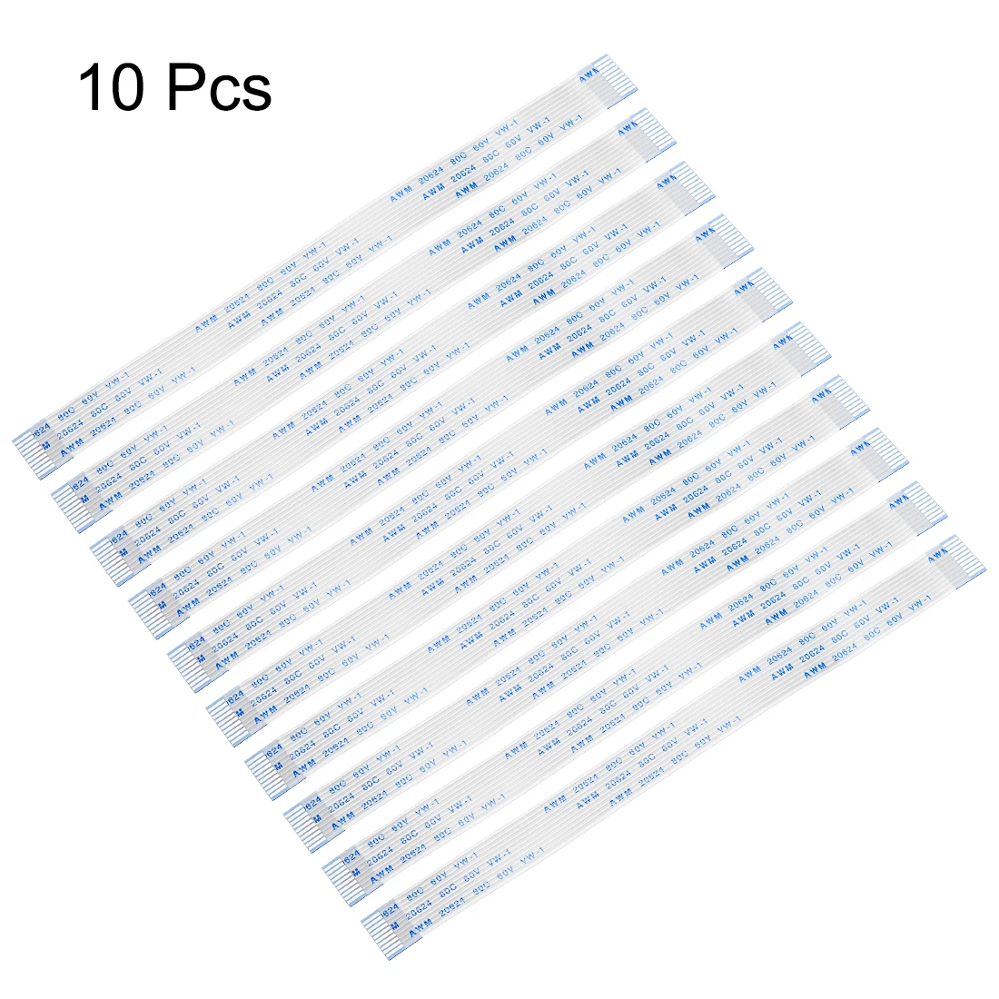 

10Pcs Flexible Flat Cable 150mm 1mm Pitch 4-32 Pins FPC FFC Flexible Ribbon Cable for LCD TV DVD Player Laptop A Type B Type