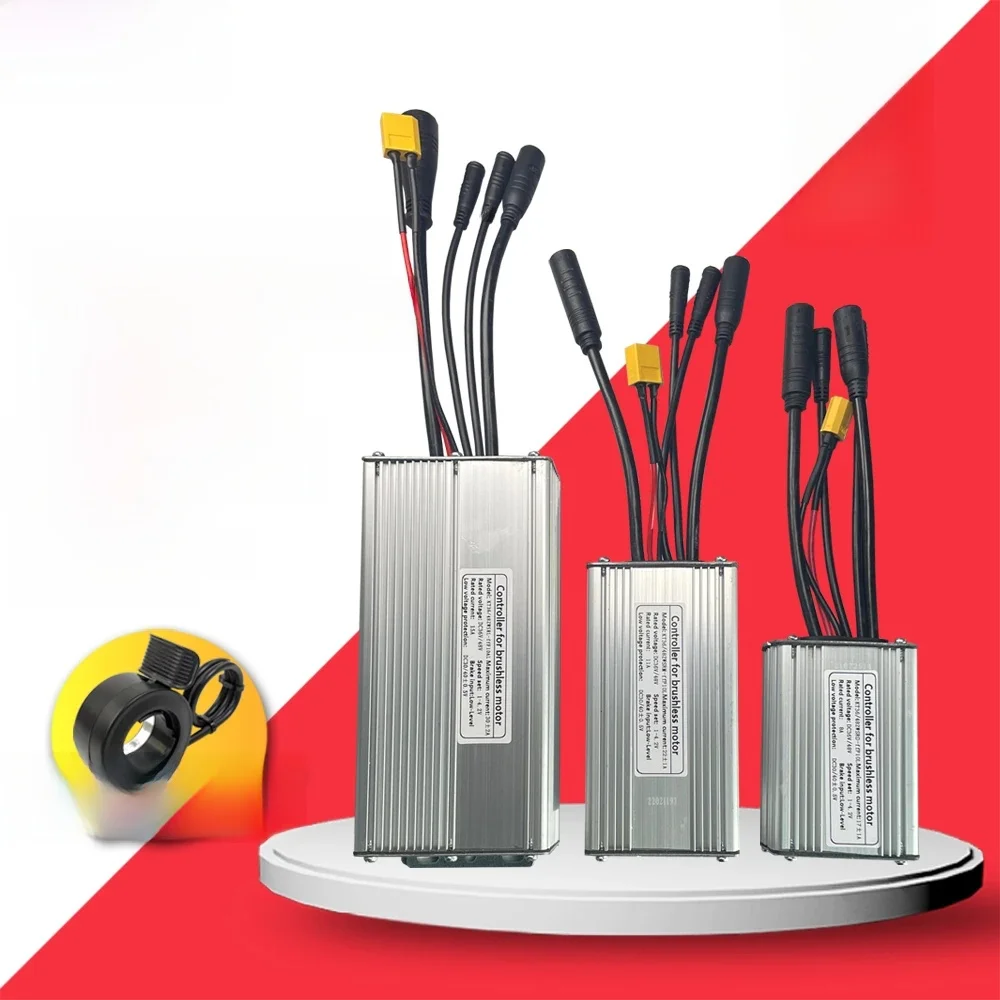 AliExpress LITTLE TT Electric Bike Controller 36V 250W 350W 48V 500W 750W 1000W 1500W Waterproof Brushless Ebike KT Controller with Light Function