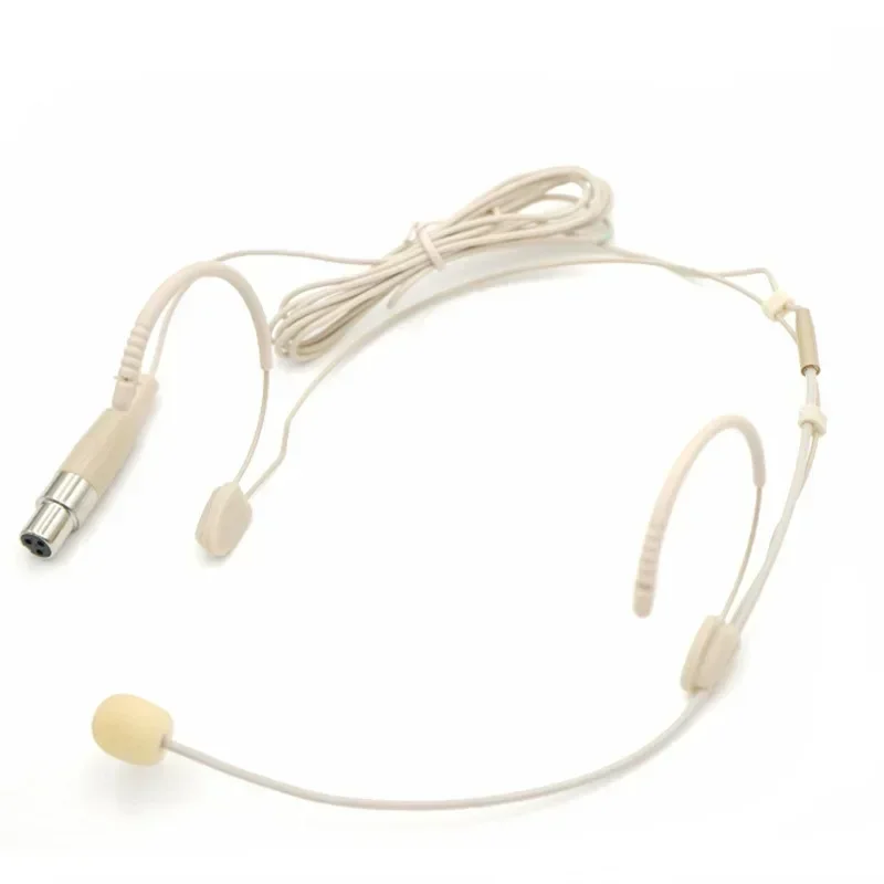 Mikrofon z podwójnym uchówką, kierunkowy, do zestawów słuchawkowych Sennheiser, Shure, AKG, MiPro, Audio Technica, 4-pinowy, 3-pinowy, TA4F, 3,5 mm, z blokadą. — zdjęcie produktu 7