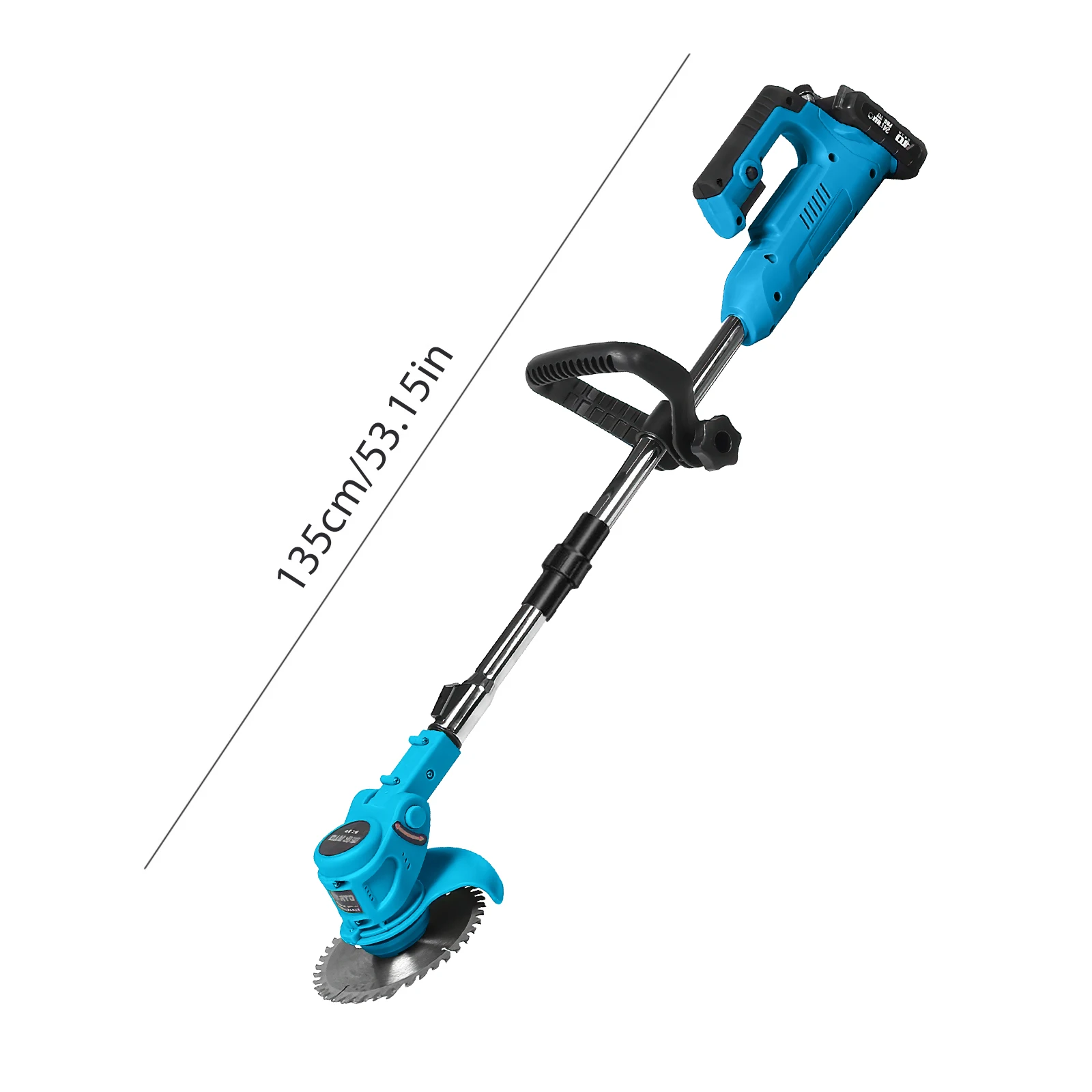 600 W Akku-Rasentrimmer für Makita 18 V, elektrischer Rasenmäher und verstellbarer Schneider für Rasen- und Gartenpflege – Detail 1