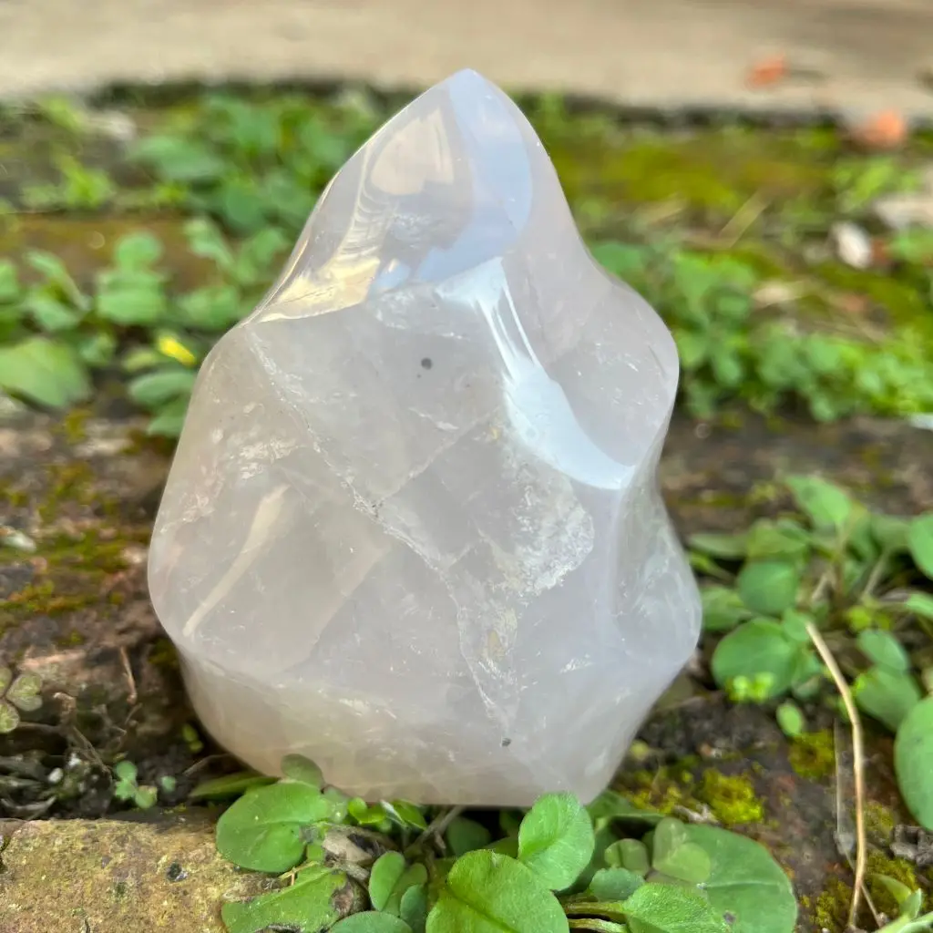 Natural Girasol Freeform Crystal for Healing Meditation and Home Decor