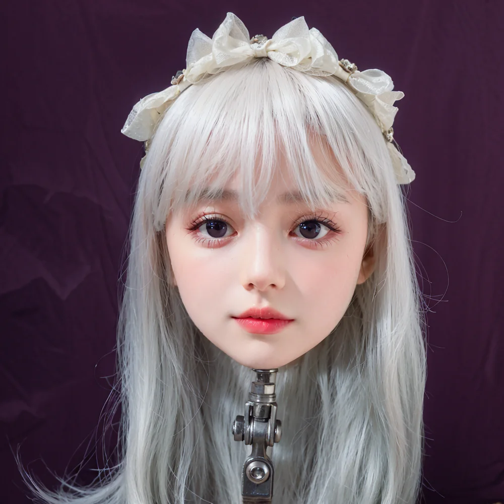 Realistic Makeup Mannequin Head M16 Stand - Only Head + Wig