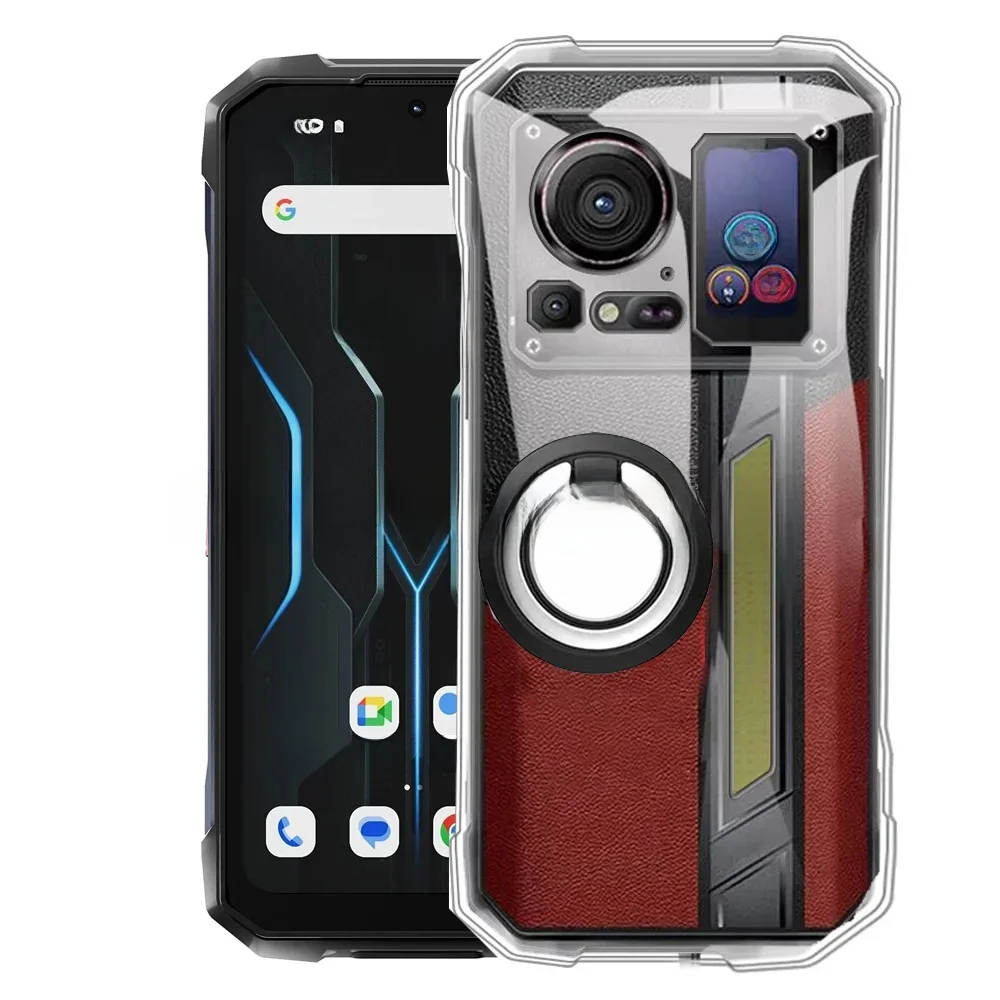 Etui z uchwytem na pierścień do HOTWAV Hyper 7 Pro Odporna na wstrząsy miękka obudowa z podpórką TPU do HOTWAV Hyper 7Pro — zdjęcie 2