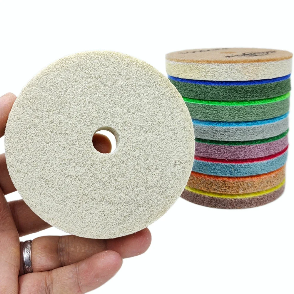 Tampon de polissage diamant éponge 3 "/4"/5 ", disque de ponçage pour béton, marbre, granit, pierre artificielle, outil de nettoyage